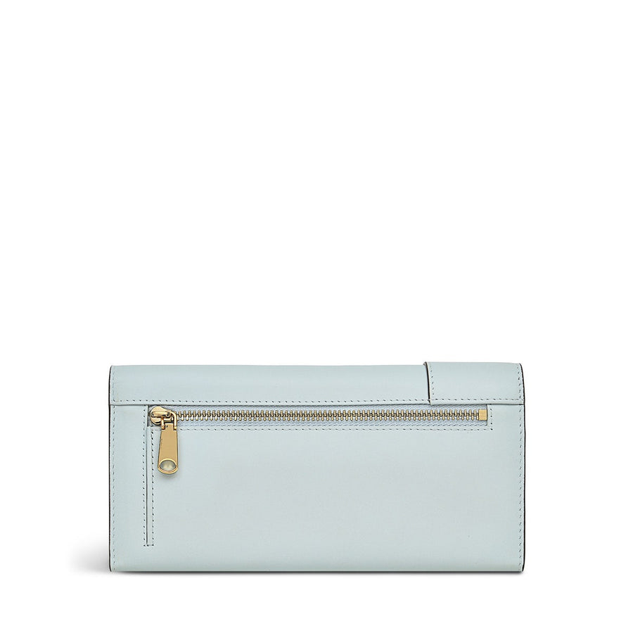 Pockets 2.0 Leather Large Flapover Wallet in Seafoam - S8907367