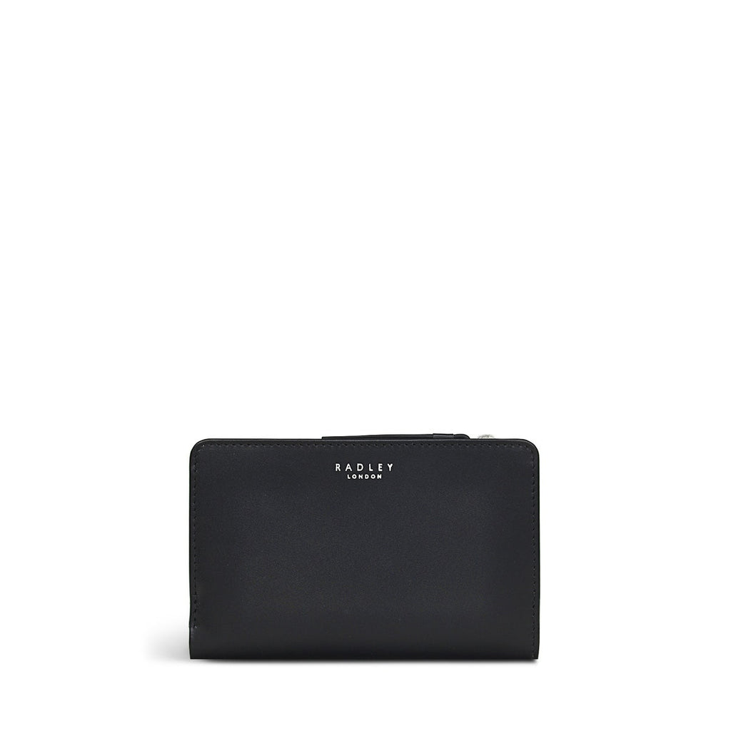To The Moon And Back Leather Medium Bifold Wallet in Black - S8916001