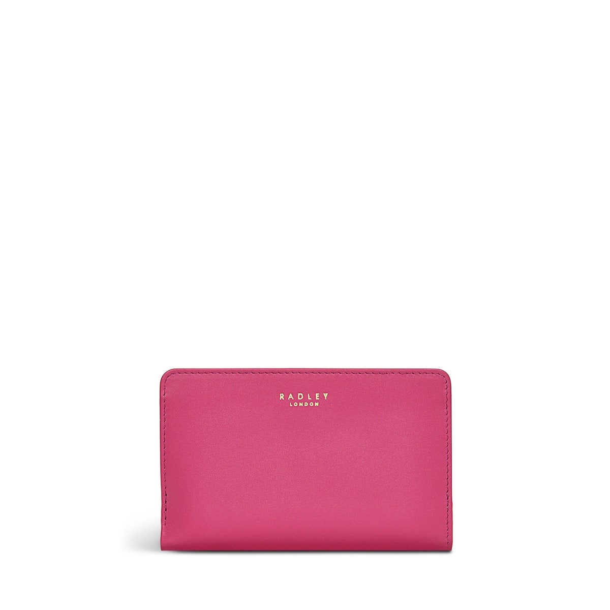 Heritage Dog Outline Leather Medium Bifold Wallet in Coulis - S8944673