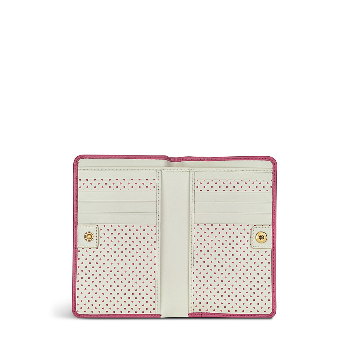 Heritage Dog Outline Leather Medium Bifold Wallet in Coulis - S8944673