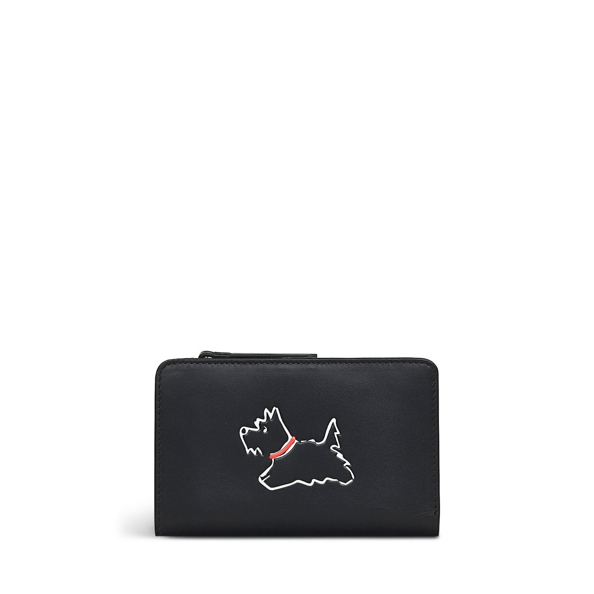 Walkies Leather Medium Bifold Wallet in Black - S7368001