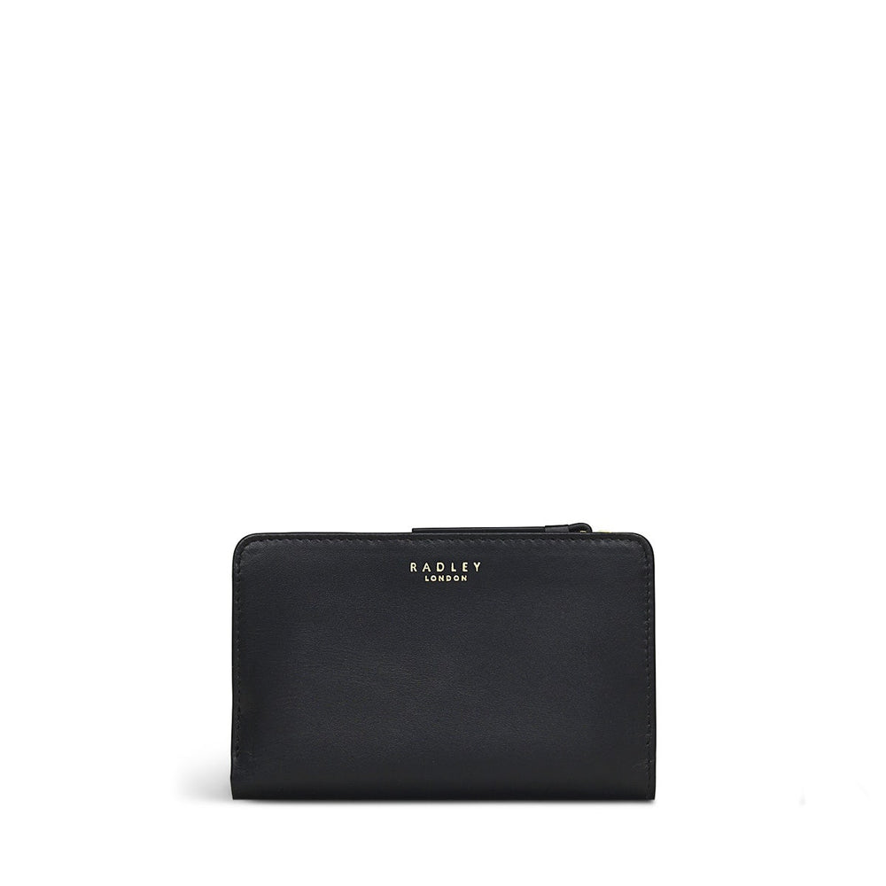 Walkies Leather Medium Bifold Wallet in Black - S7368001