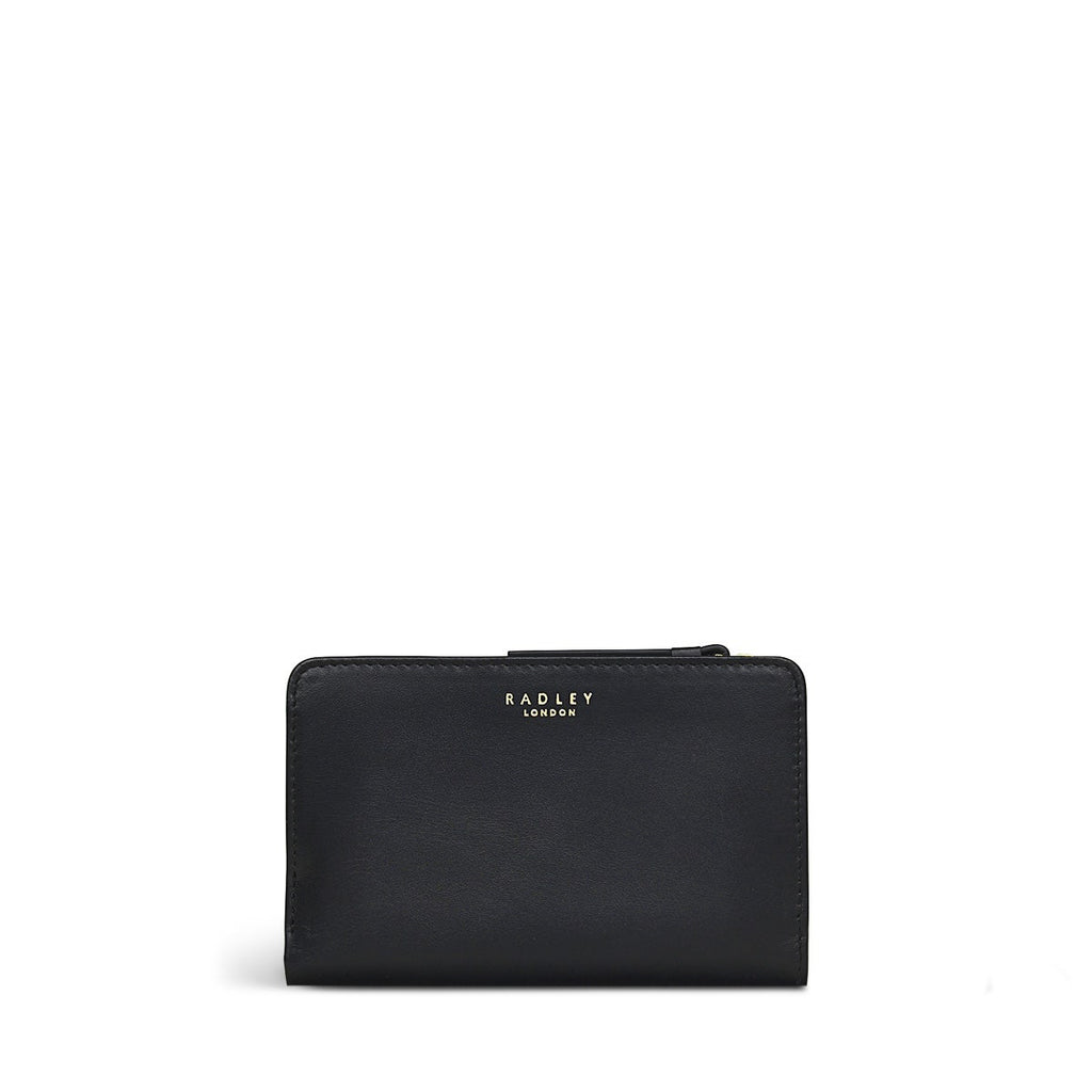 Walkies Leather Medium Bifold Wallet in Black - S7368001