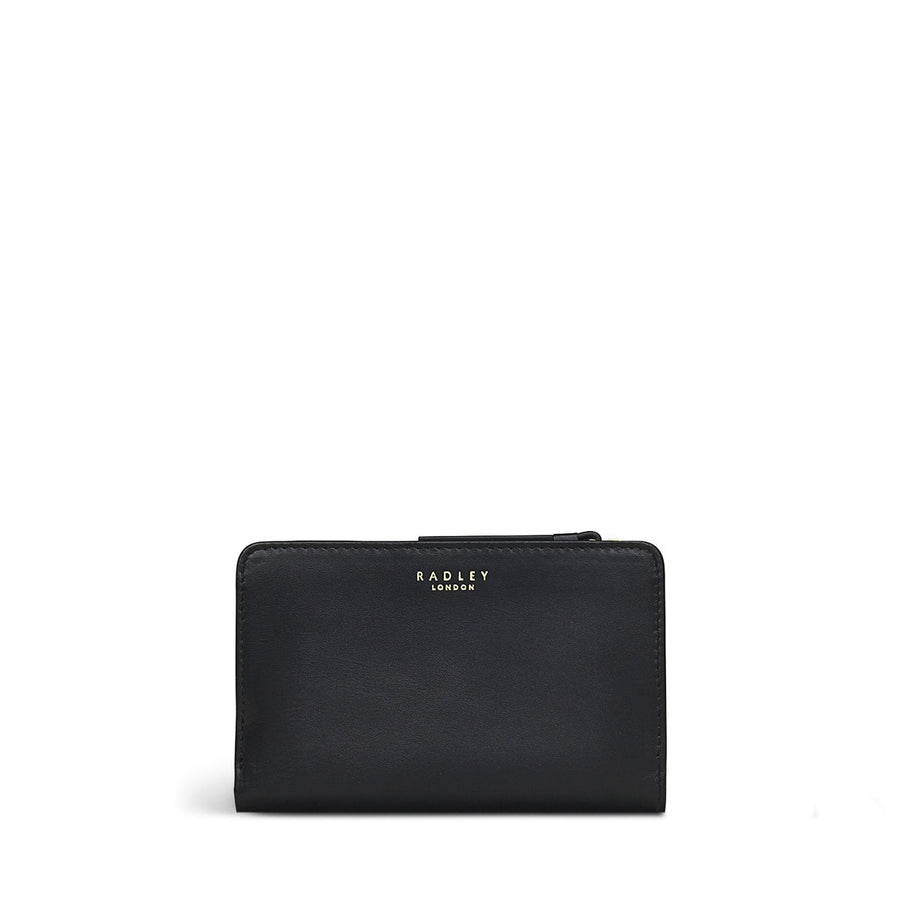 Walkies Leather Medium Bifold Wallet in Black - S7368001