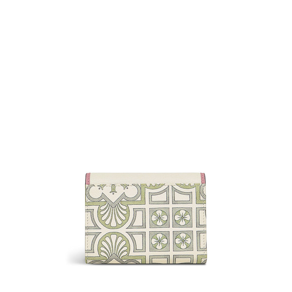 RHS SS24 Leather Medium Flapover Wallet in Chalk - S9280109