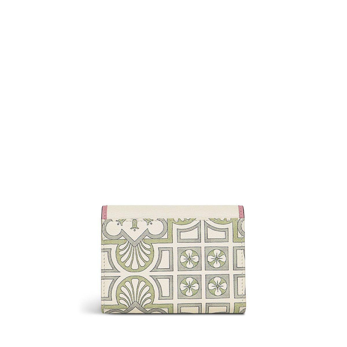 RHS SS24 Leather Medium Flapover Wallet in Chalk - S9280109