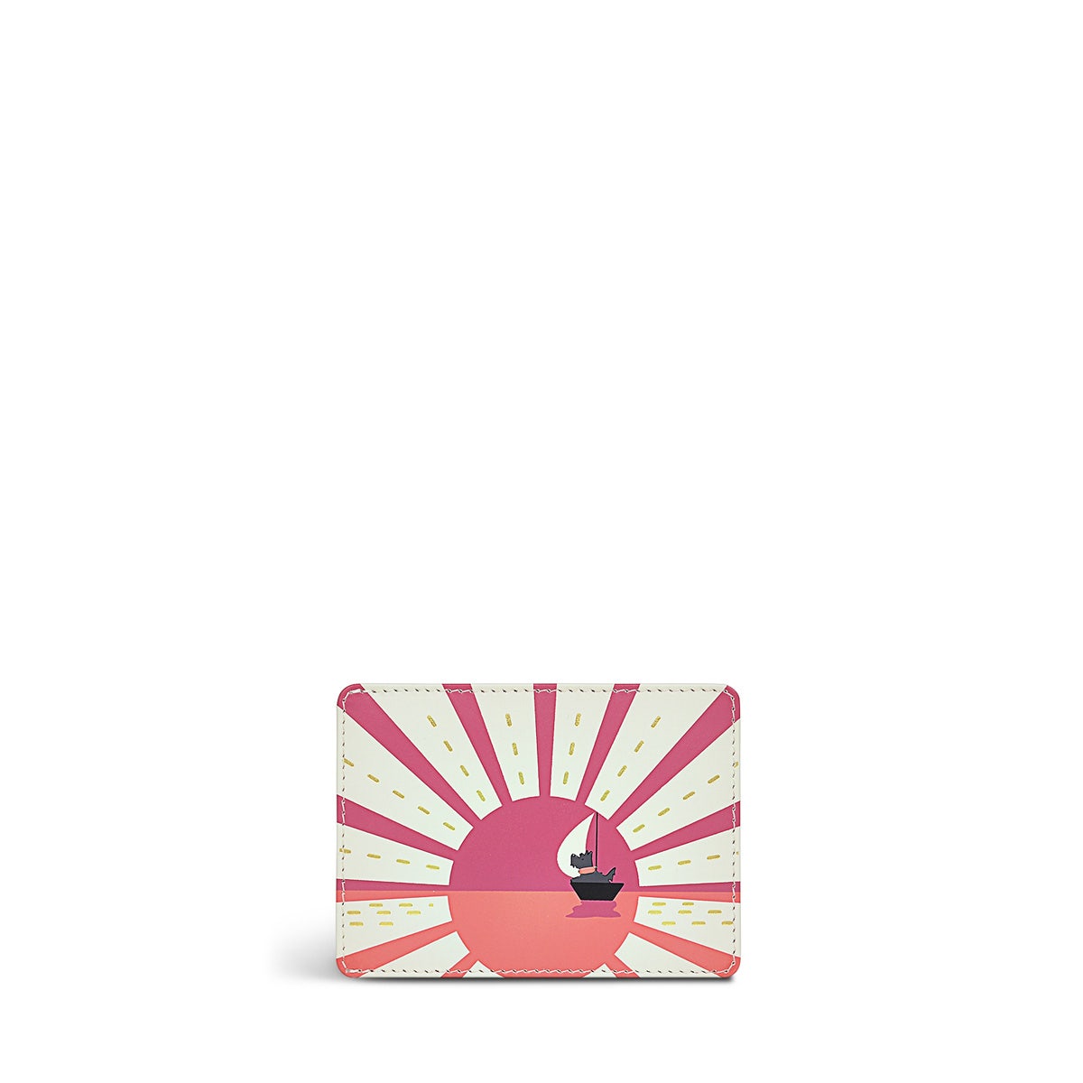 Sailing Into The Sun Leather Small Travel Cardholder in Chalk - S9296109