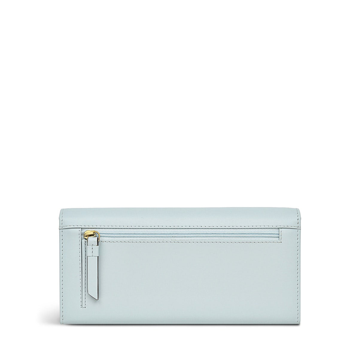 You Are My Sunshine Leather Large Flapover Wallet in Seafoam - S9299367