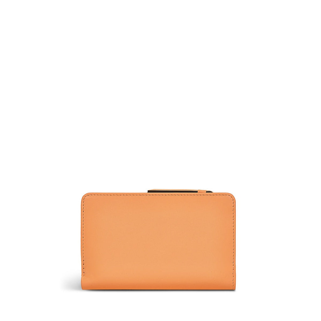 The Grass Is Greener Leather Medium Bifold Wallet in Apricot - S9302812