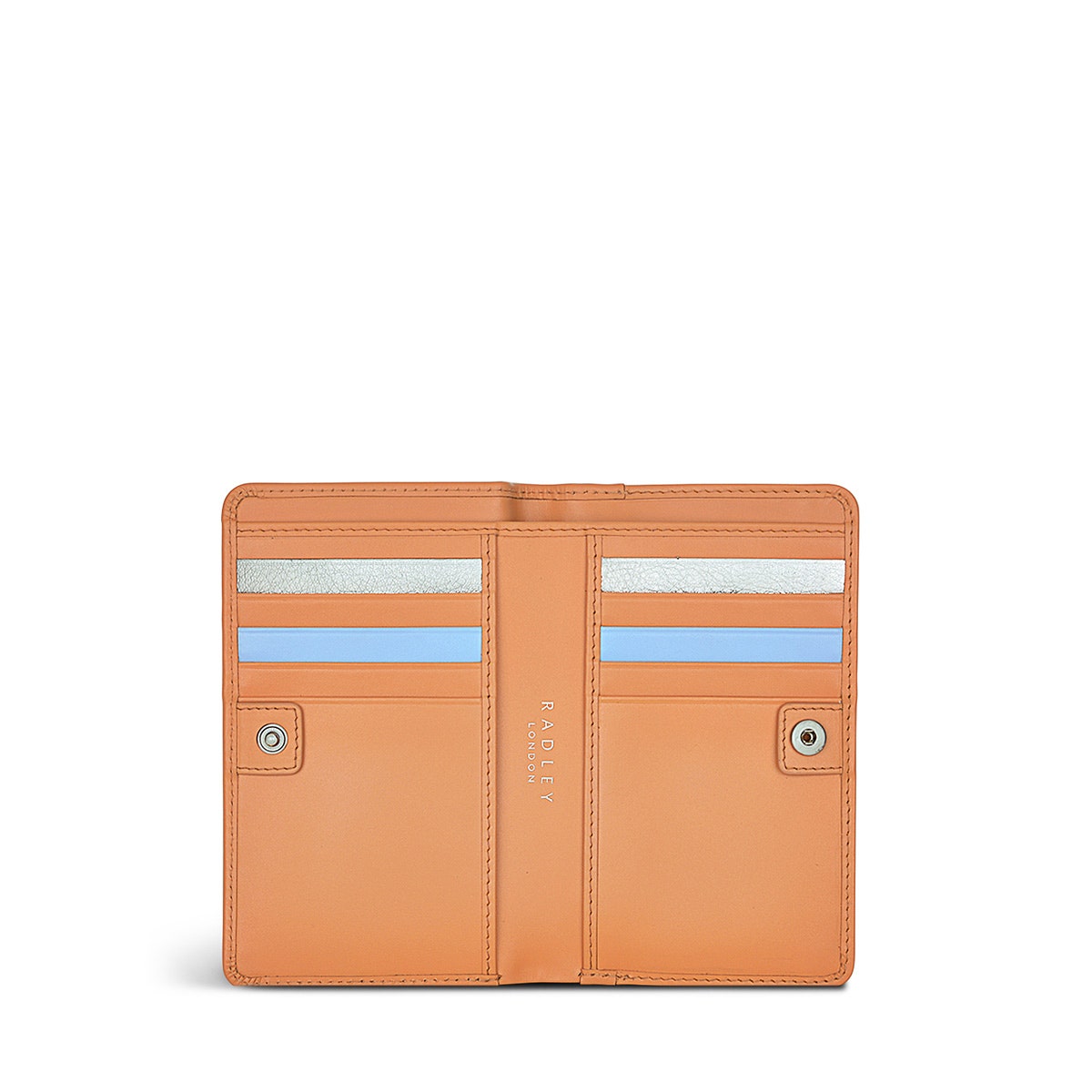 The Grass Is Greener Leather Medium Bifold Wallet in Apricot - S9302812
