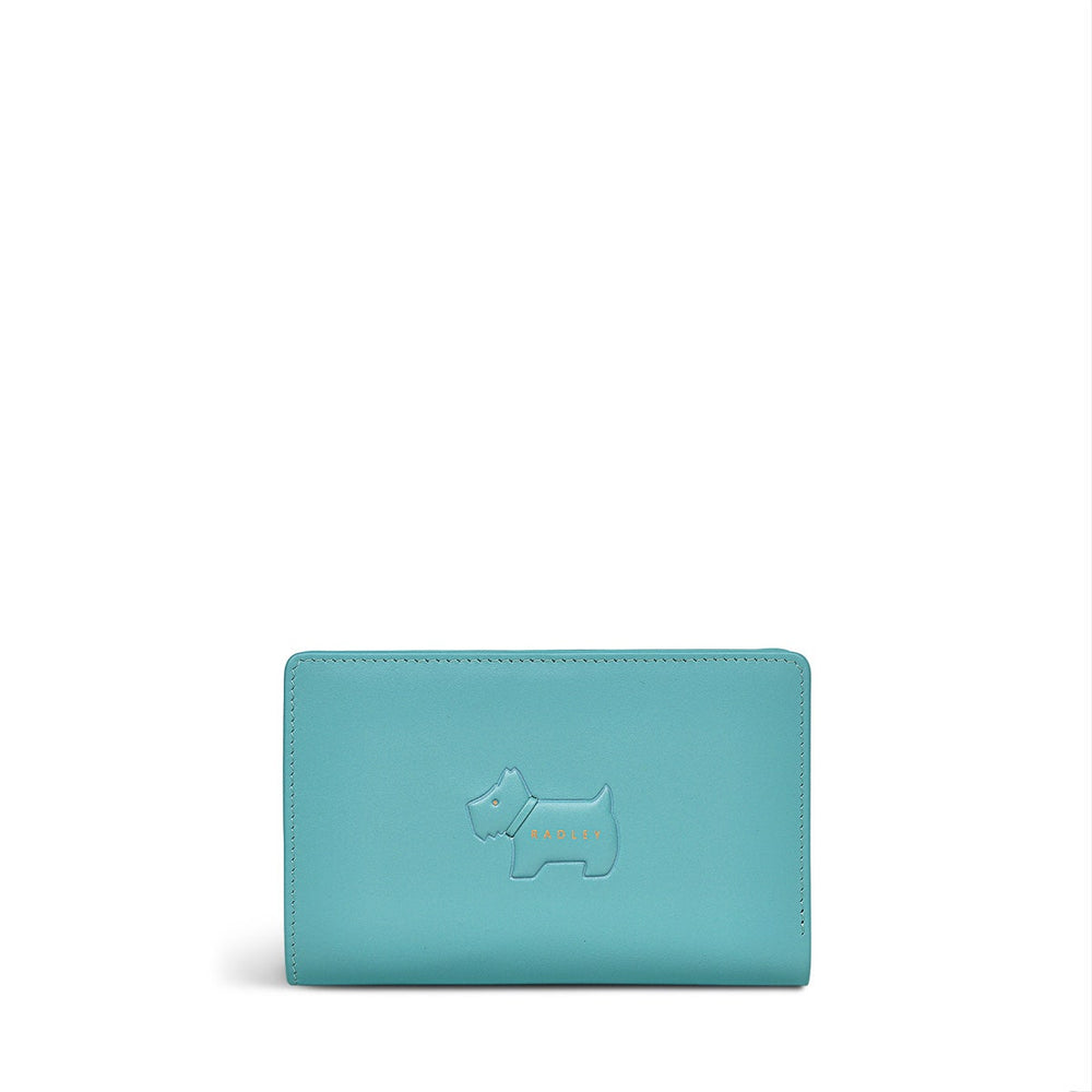 Puffy Radley Leather Medium Bifold Wallet in Ocean - S9352417