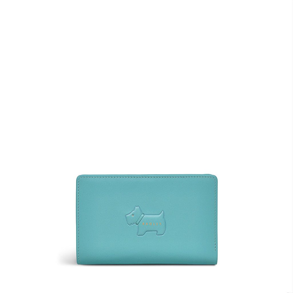 Puffy Radley Leather Medium Bifold Wallet in Ocean - S9352417
