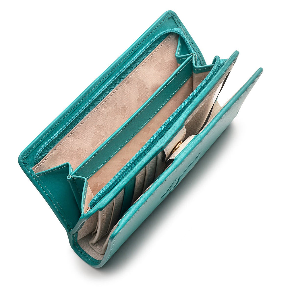 Puffy Radley Leather Medium Bifold Wallet in Ocean - S9352417