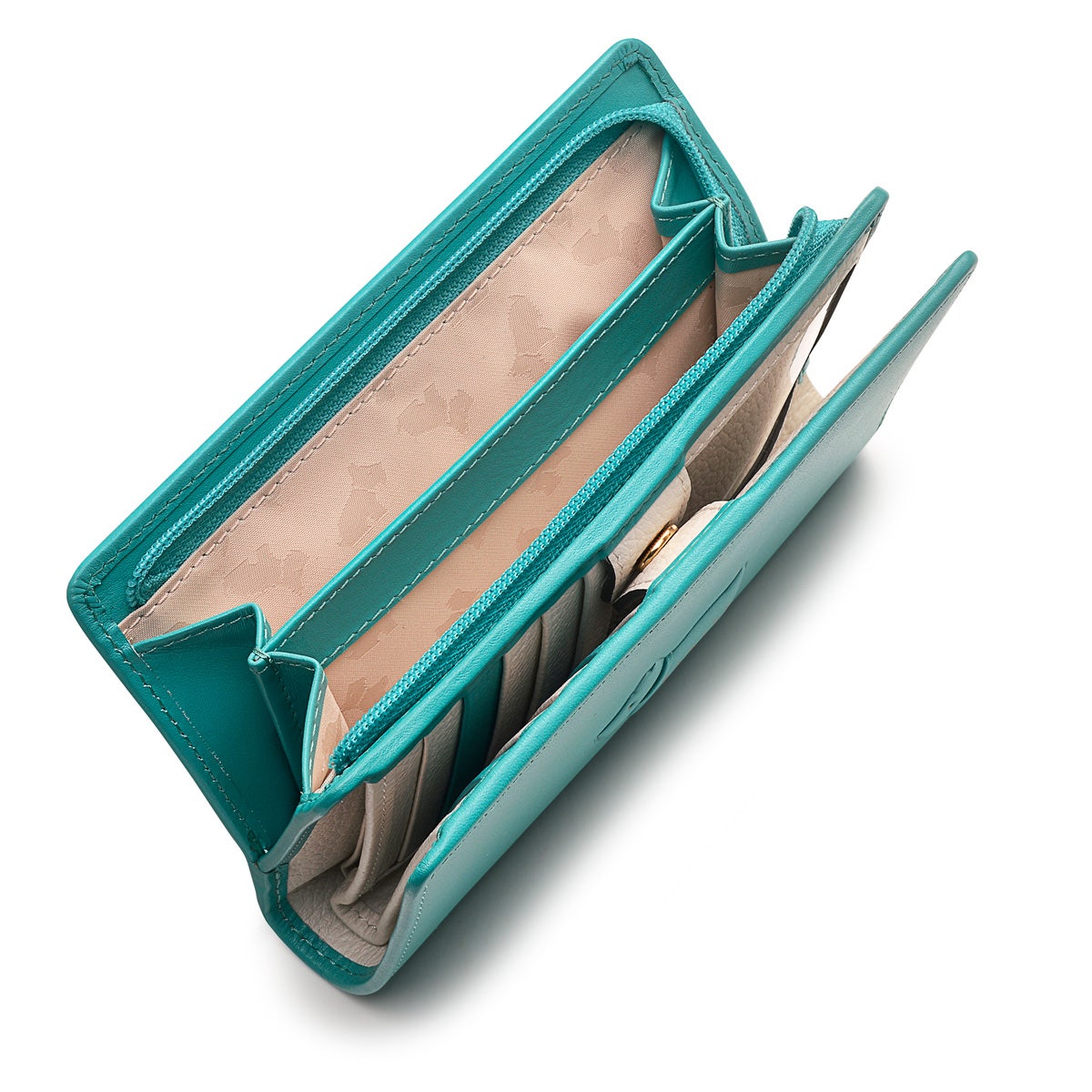 Puffy Radley Leather Medium Bifold Wallet in Ocean - S9352417