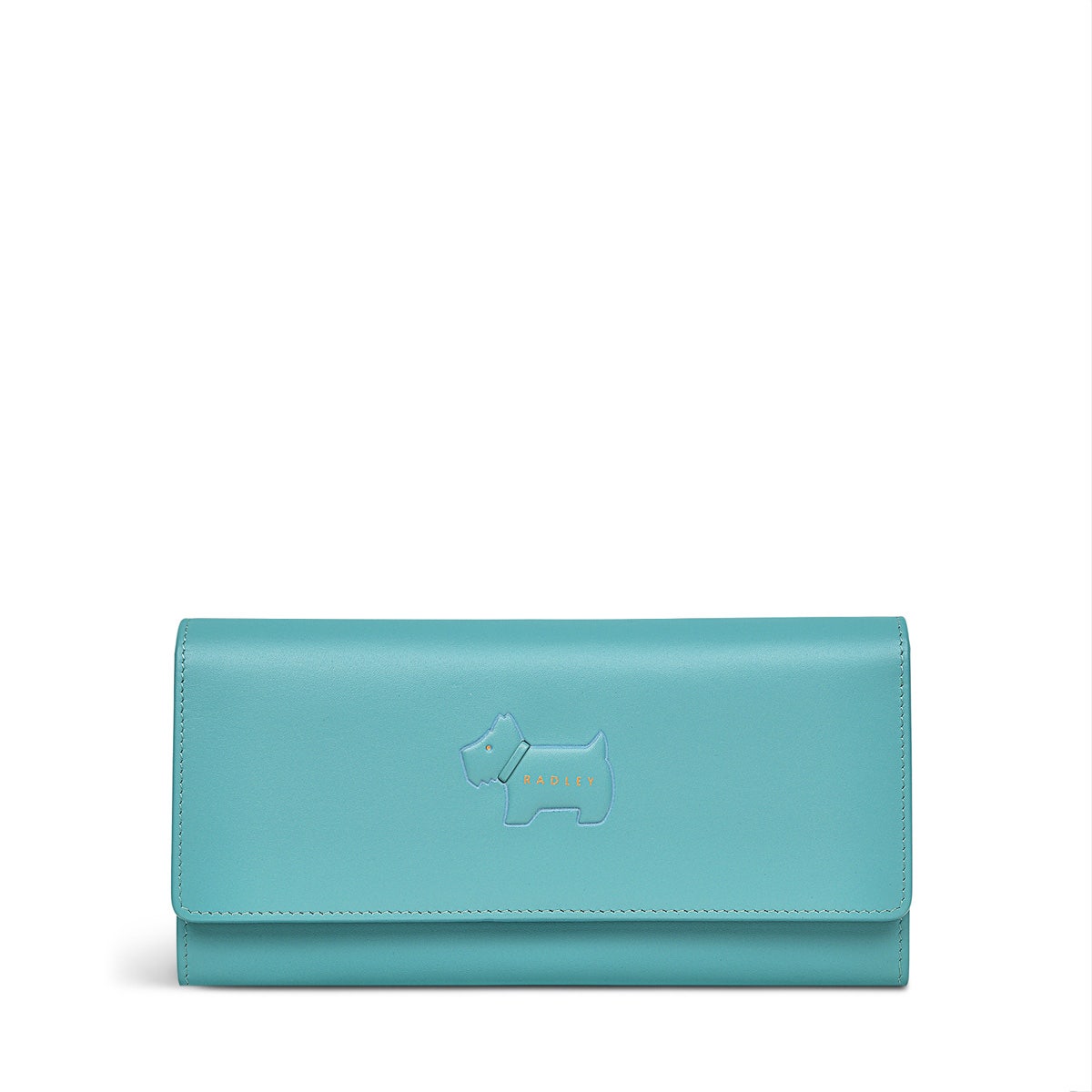 Puffy Radley Leather Large Flapover Wallet in Ocean - S9353417