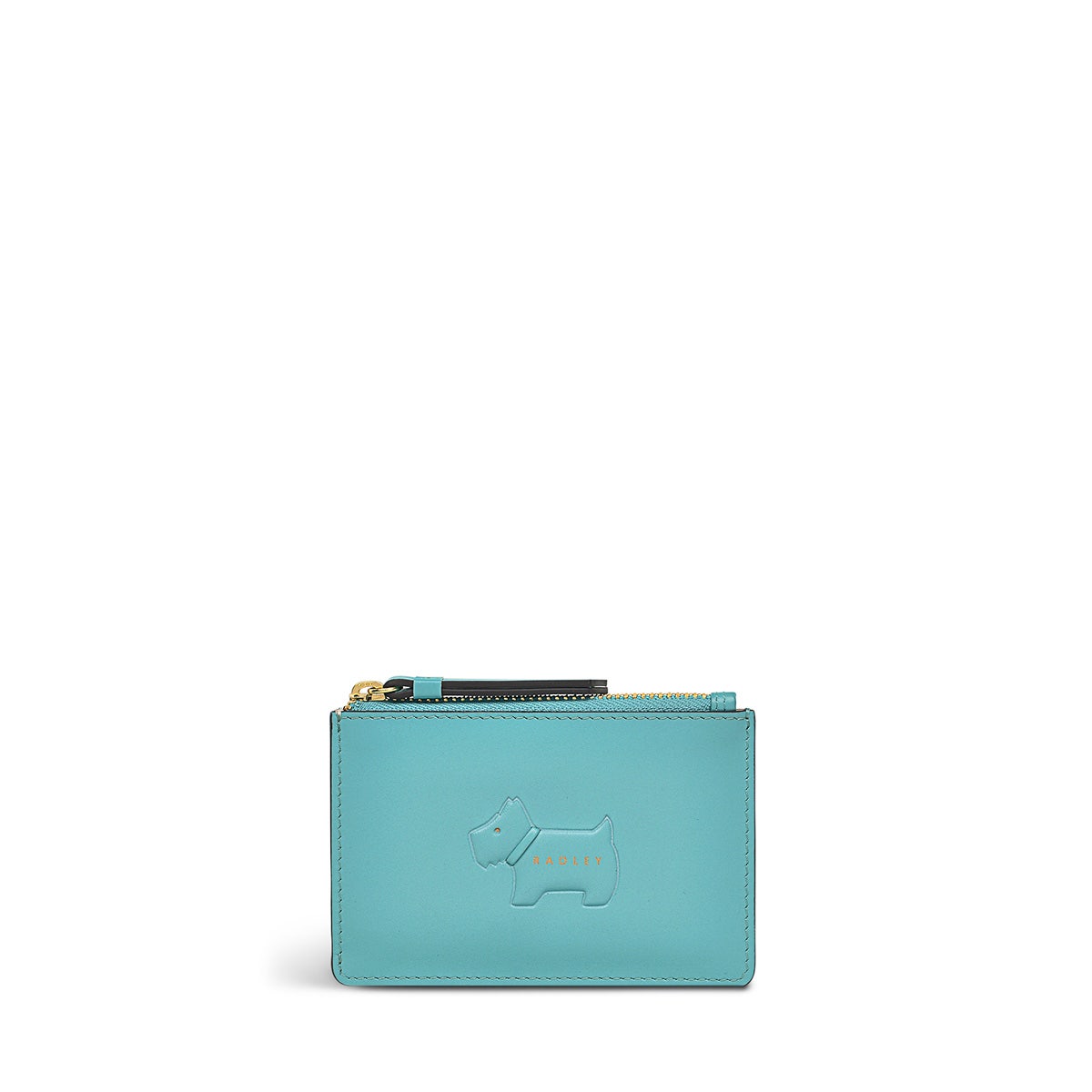 Puffy Radley Leather Small Ziptop Coin Wallet in Ocean - S9364417