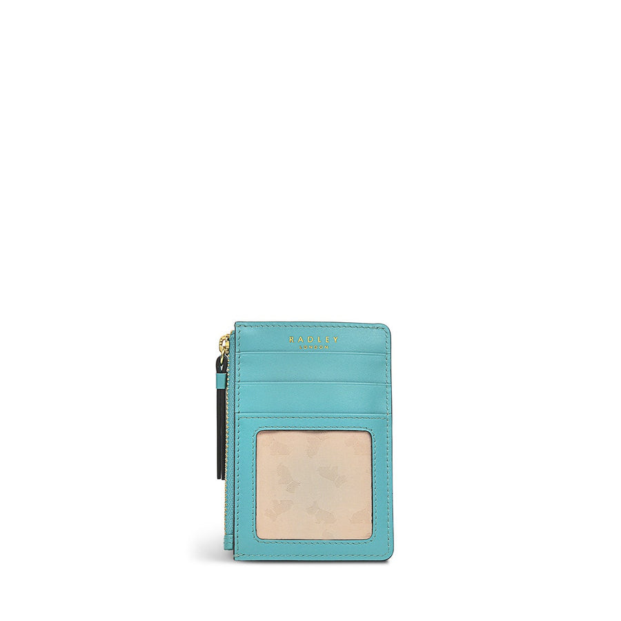 Puffy Radley Leather Small Ziptop Coin Wallet in Ocean - S9364417