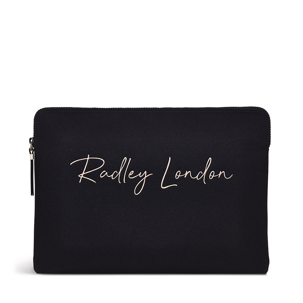 Addison Gardens Fabric Medium Laptop Pouch in Black - S9455001