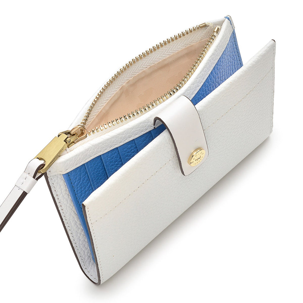 Rivington Leather Medium Bifold Wallet in Bright White - S9471100