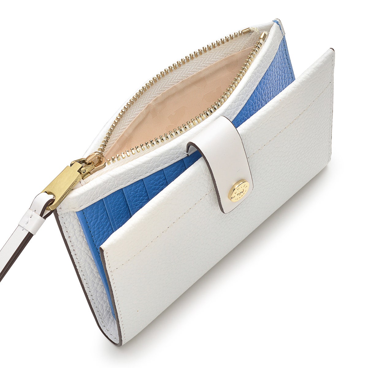 Rivington Leather Medium Bifold Wallet in Bright White - S9471100