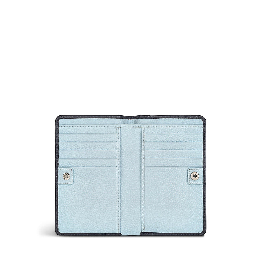 April Showers Leather Medium Bifold Wallet in Ink - S9483401