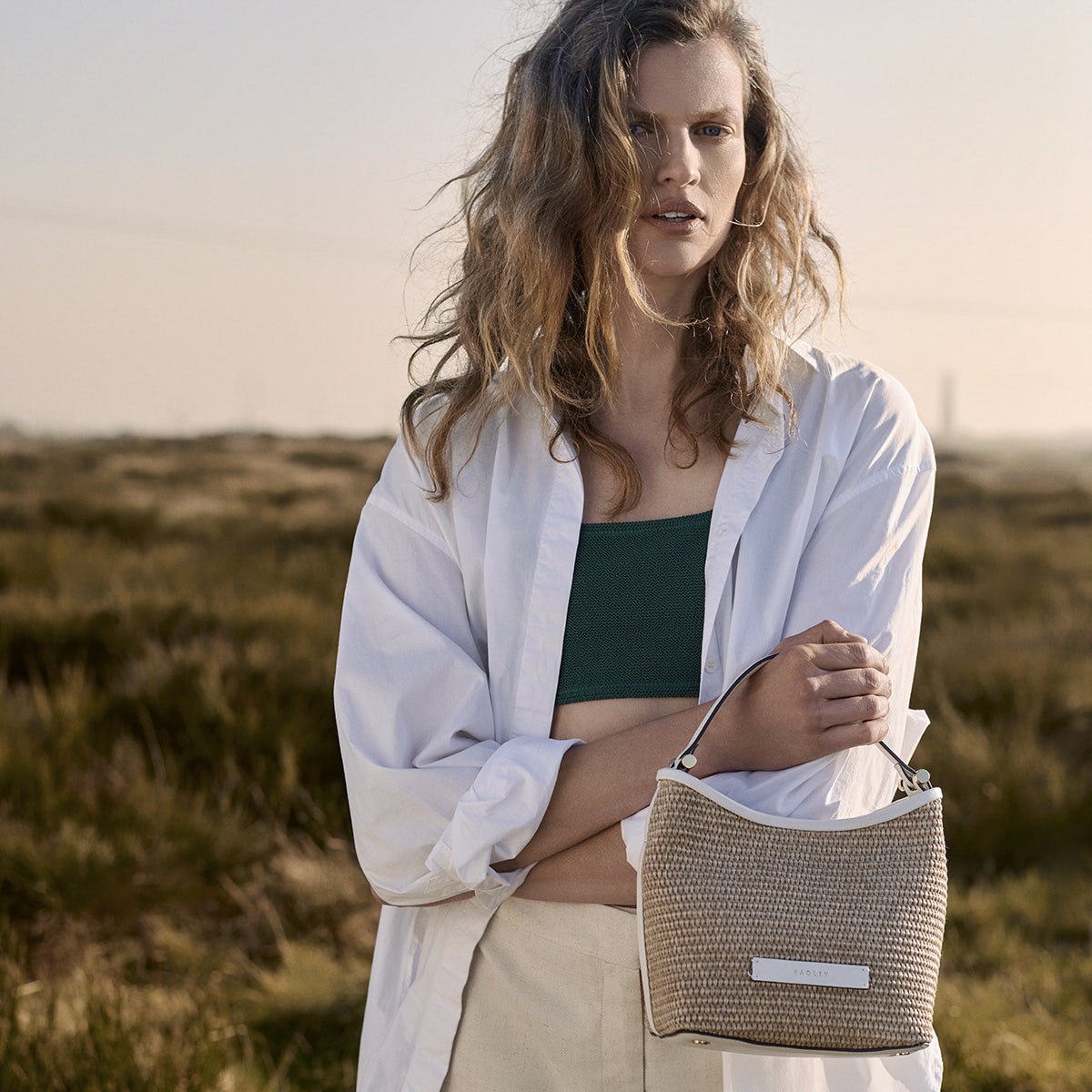 Raffia Leather Small Grab Bag | Bathurst Mews Collection AW25 | Radley