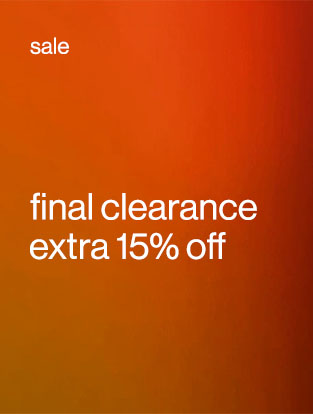 Shop Final Clearance with extra 15% Off SUMMER SALE