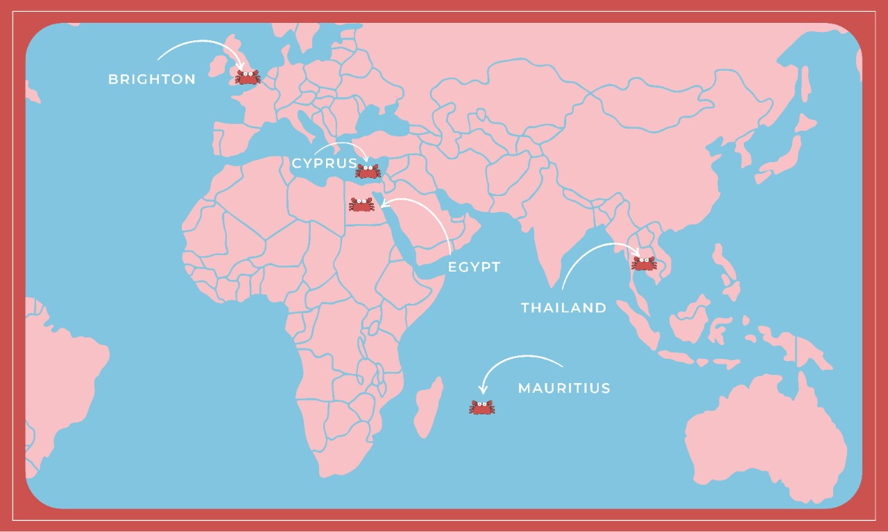 Clawde world map