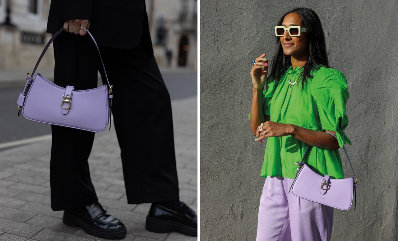 Purple radley bag online